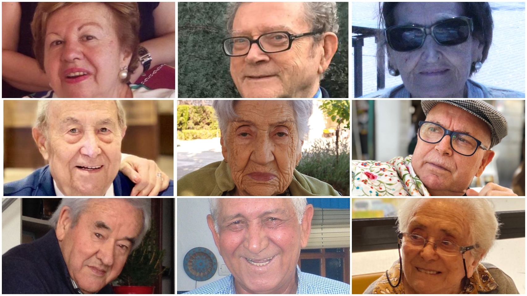 Varias de las víctimas cuyos familiares han participado en la carta coral de EL ESPAÑOL.