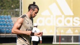 Gareth Bale, en un entrenamiento del Real Madrid