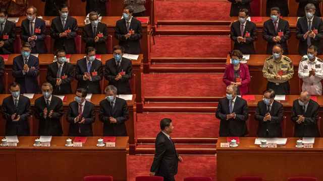 Xi Jinping en el último congreso del Partido Comunista Chino