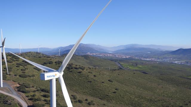 Parque eólico Merengue de Naturgy en Extremadura.