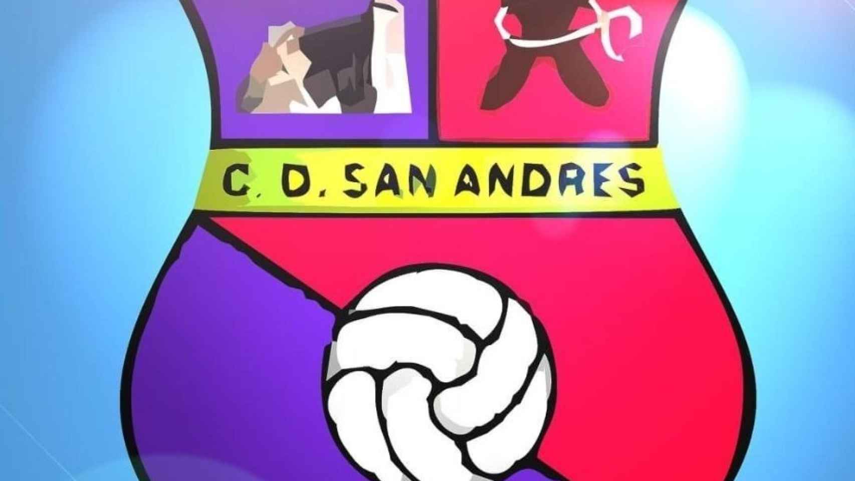 El escudo del Club Deportivo San Andrés