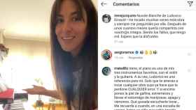 Irene Junquera al piano y el comentario de Sergio Ramos en su cuenta de Instagram