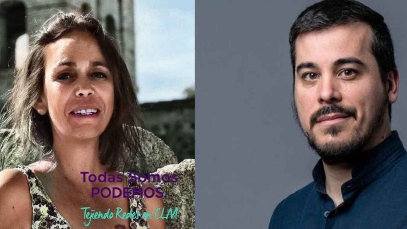 Helena Galán y José Luis García Gascón, candidatos a liderar Podemos en Castilla-La Mancha