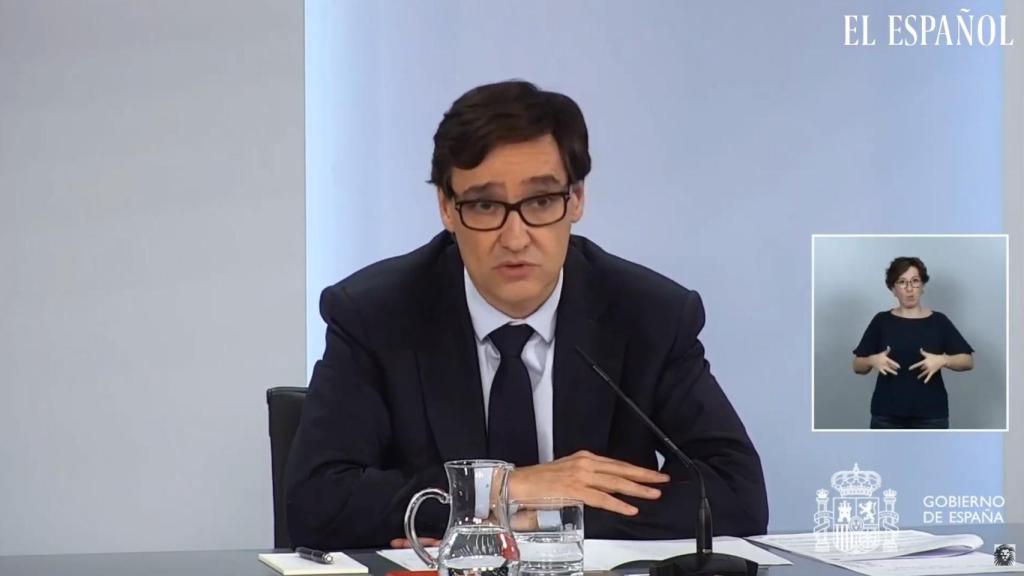 Salvador Illa, en rueda de prensa.