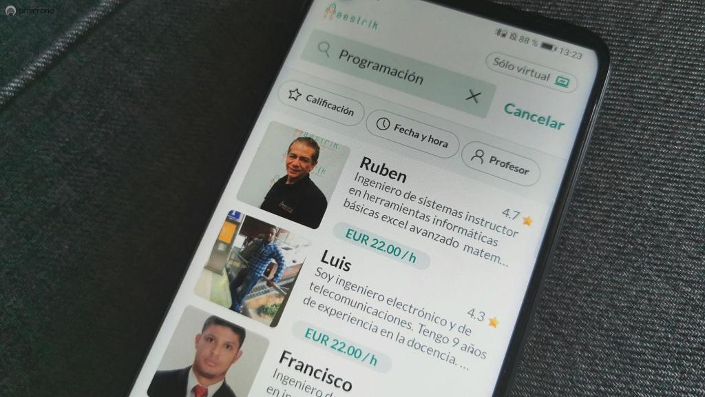 App de Maestrik en Android.
