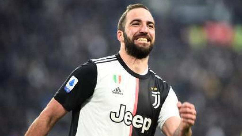 Gonzalo Higuaín celebra un gol con la Juventus de Turín
