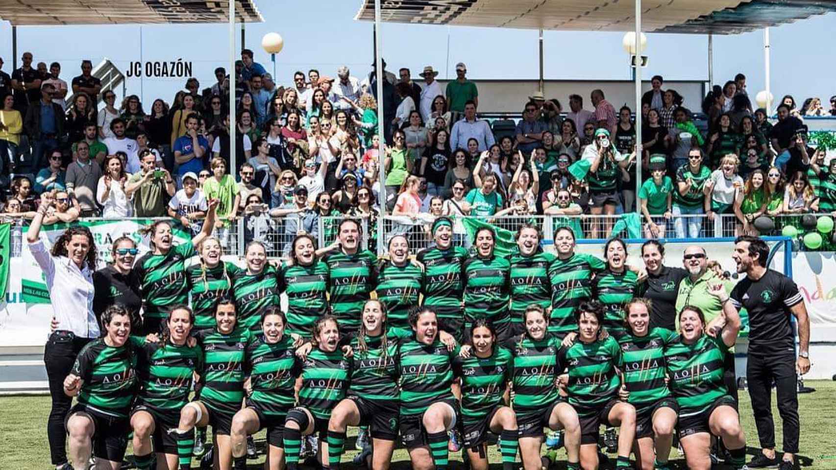Las Cocodrilas, equipo campeón de la liga femenina de rugby en División de Honor