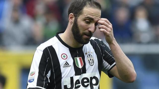 'El Pipita' Higuaín, en un partido de la Juventus de Turín