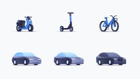Las nuevas guías de diseño de Cabify incluyen a la bicicleta junto con el resto de sus servicios.