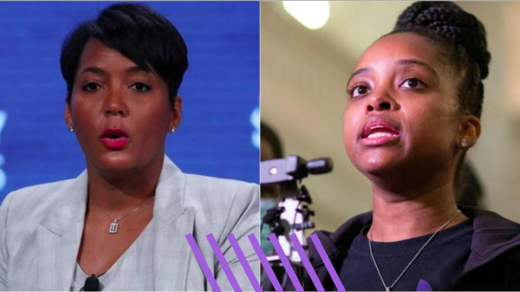 Keisha Lance Bottoms y Tamika Mallory.