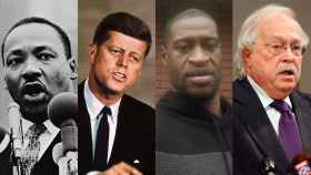 Martin Luther King, John F. Kennedy, George Floyd y el forense Michael Baden