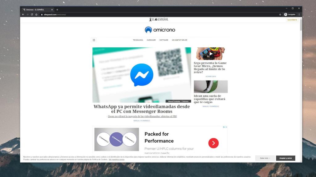 Chrome en modo incógnito