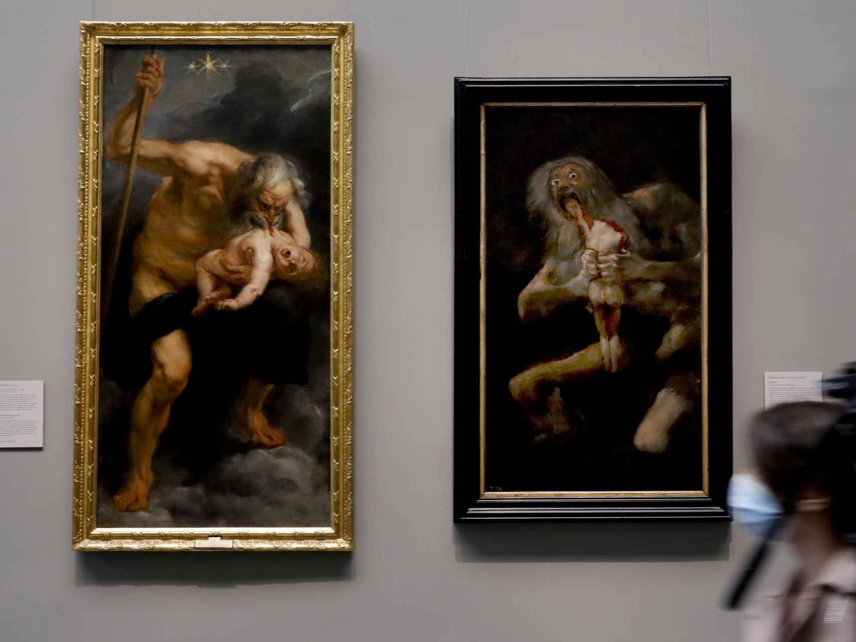 Las obras 'Saturno devorando a su hijo' de Rubens y Goya, expuestas juntas por primera.