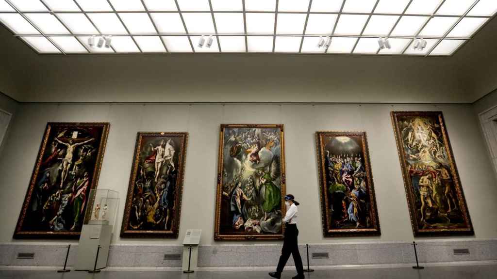 Varias obras de El Greco en su nueva ubiación.