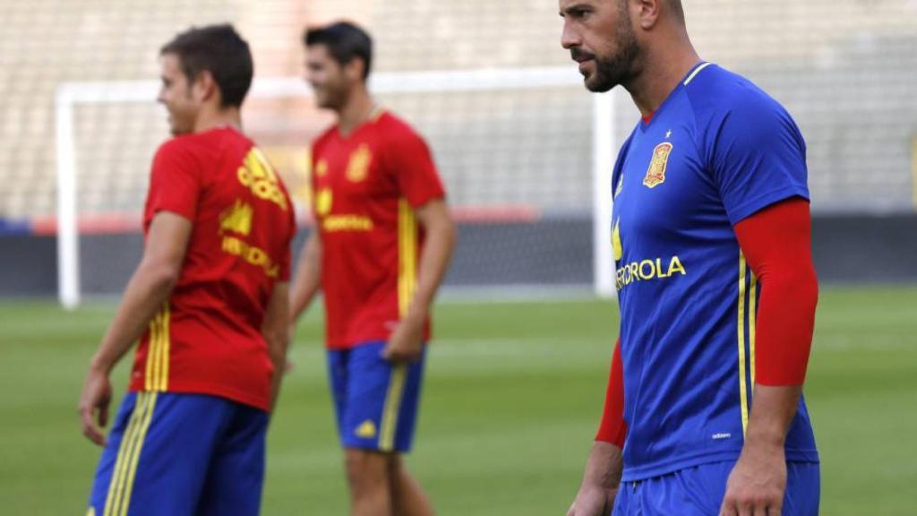 Pepe Reina, con la Selección