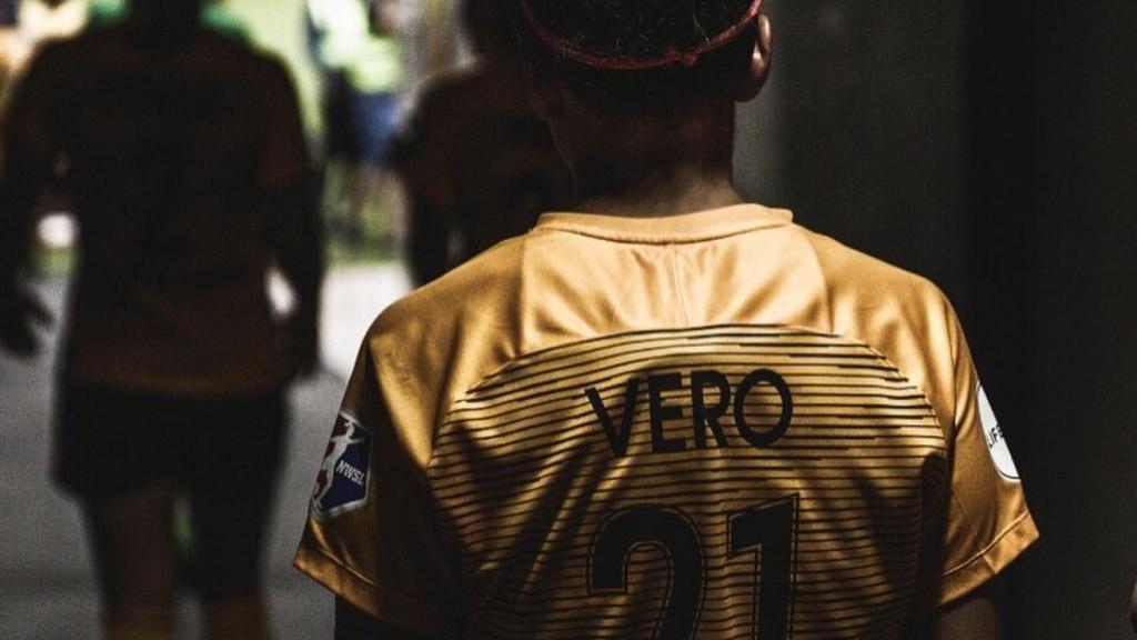 Vero Boquete, en un partido de los Utah Royals FC