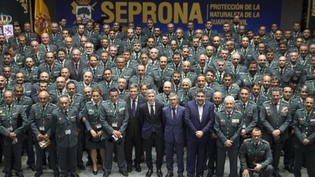 El Seprona, en el acto de su 30 aniversario.