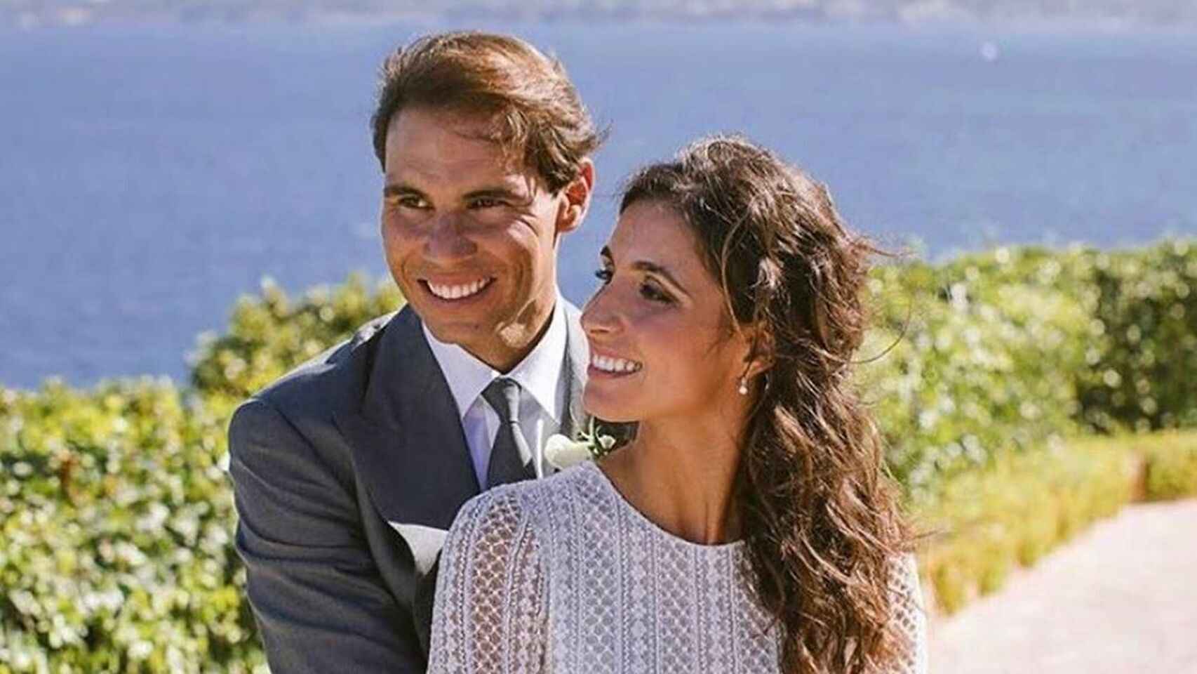 Rafa Nadal y Xisca Perelló el día de su boda en octubre de 2019.