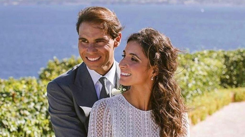Rafa Nadal y Xisca Perelló el día de su boda en octubre de 2019.