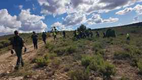 Momento de la detención del 'Rambo de Requena' en las inmediaciones de Andorra (Teruel).