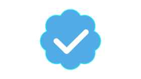 Logo de verificación de Twitter.