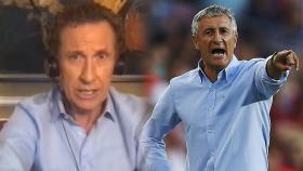 Jorge Valdano y Quique Setién