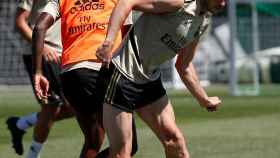Vinicius Jr y Gareth Bale, durante el entrenamiento