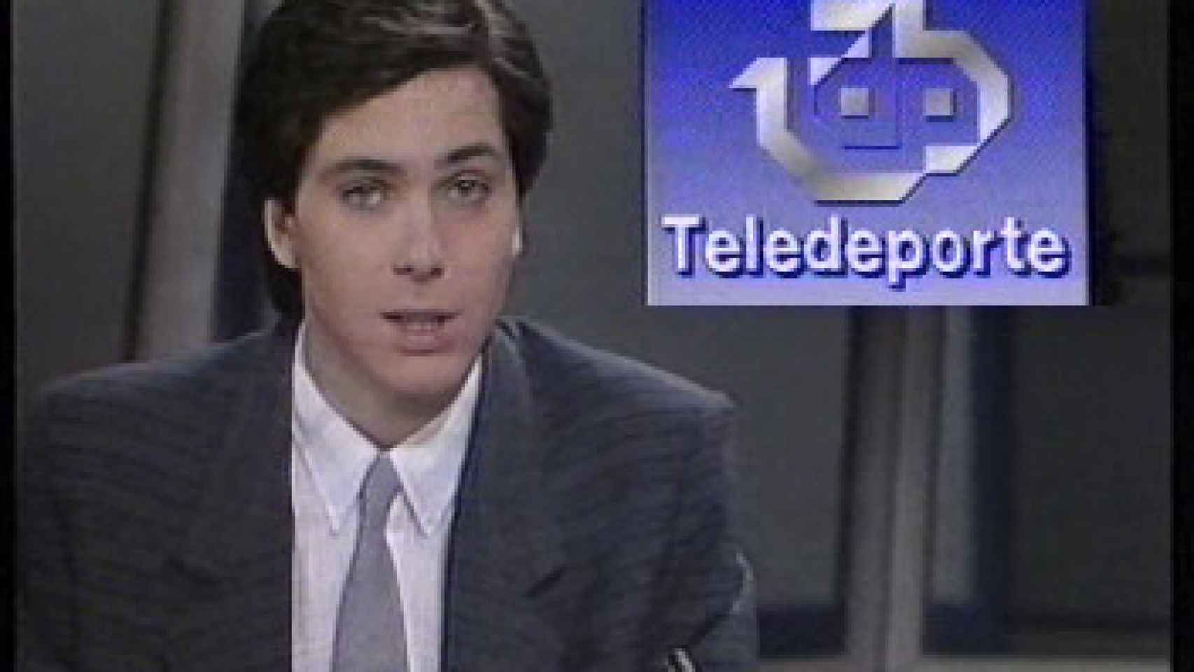 El presentador de Antena 3, cuando presentaba los deportes.