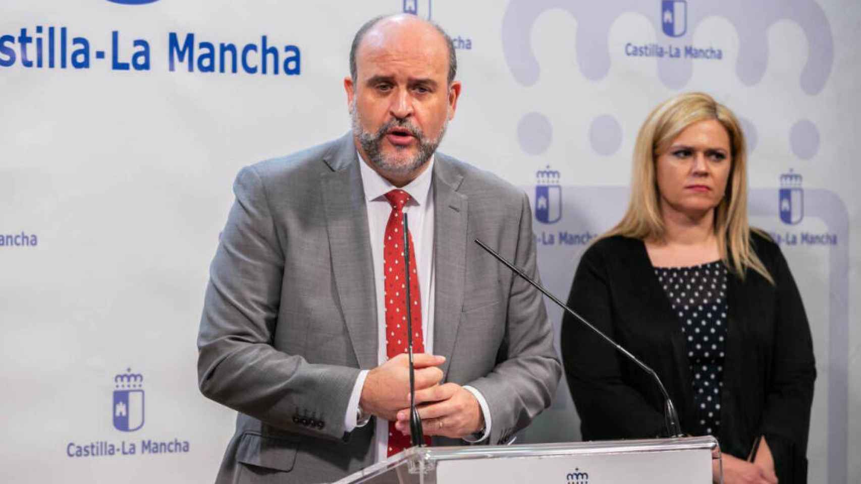 José Luis Martínez Guijarro, vicepresidente de Castilla-La Mancha, este martes en rueda de prensa