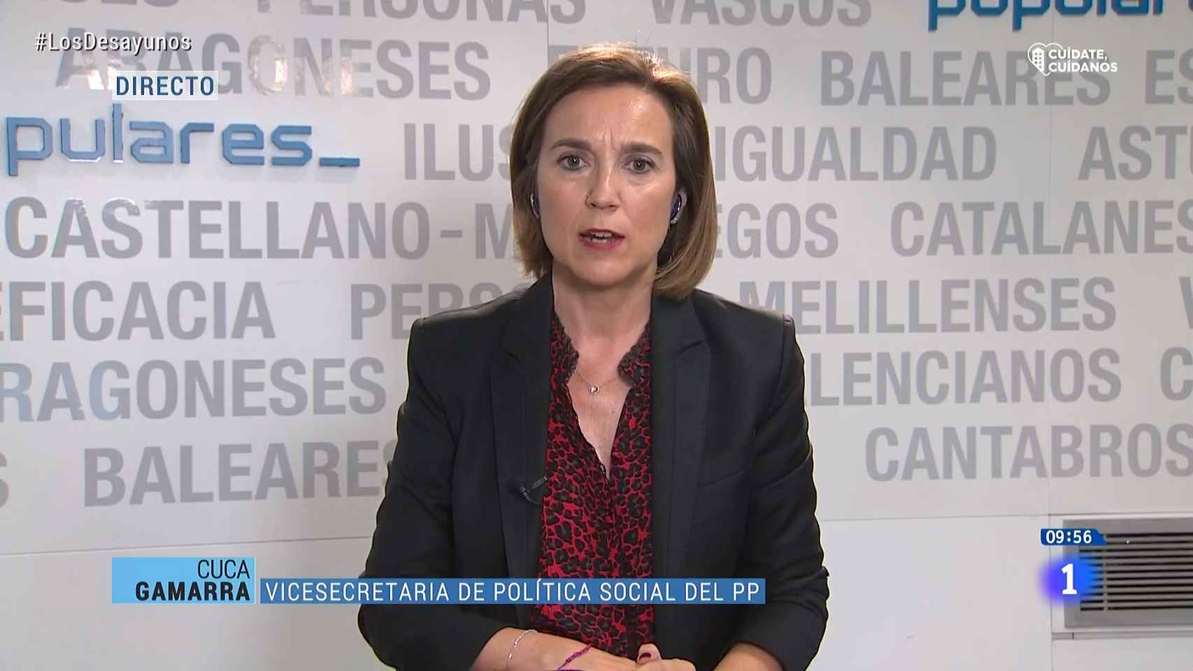 Cuca Gamarra, vicesecretaria de Política Social del PP, en 'Los Desayunos de TVE'.