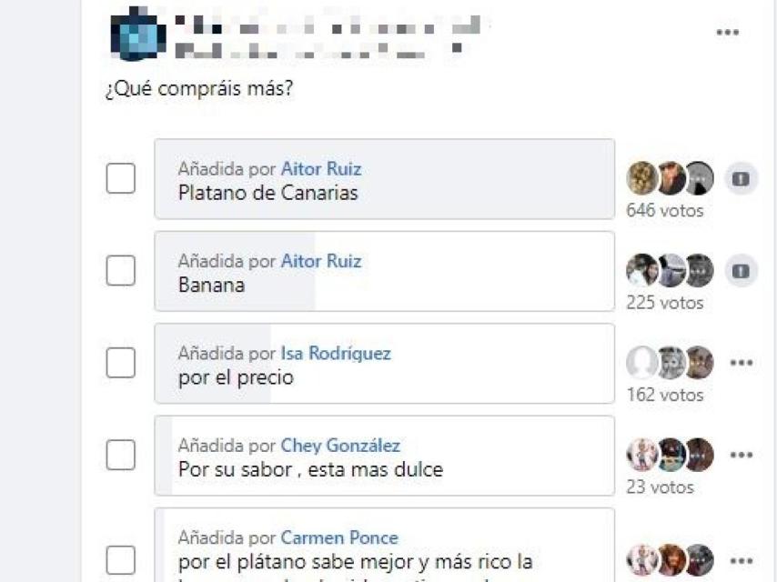 ¿Plátano o banana? Ha sido una de las discusiones de esta semana en el foro Locas por Mercadona.