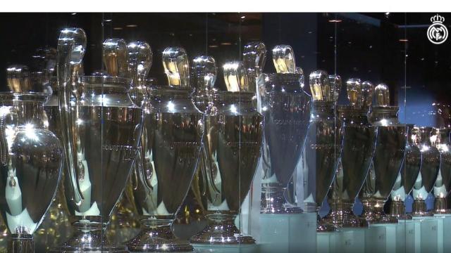 'Las Orejonas' del Real Madrid en su sala especial