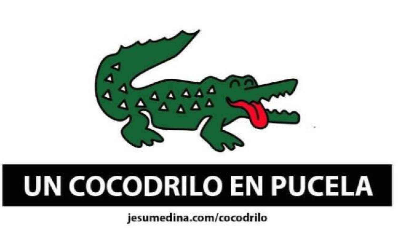 Ilustración del diseñador Jesu Medina sobre el cocodrilo al que se busca en los ríos Pisuerga y Duero