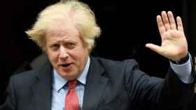 Boris Johnson este miércoles, saliendo de Downing Street.