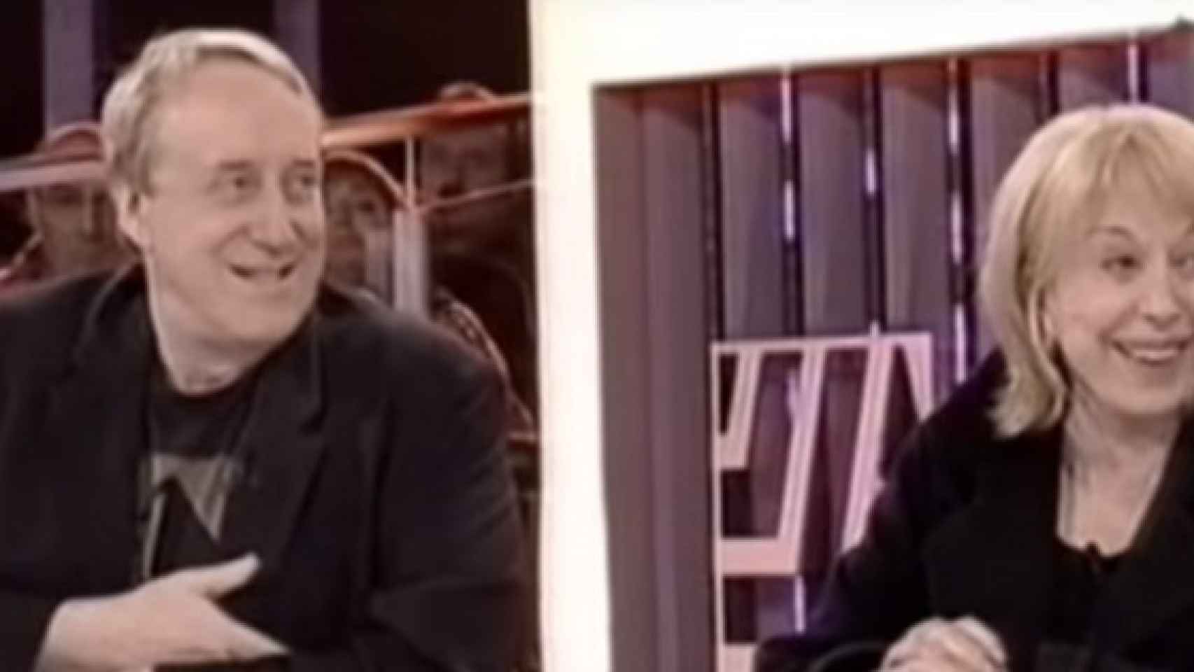 Josep María Mainat y su ex, Rosa María Sardà, en un programa de TV3.