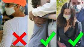 Hay que evitar los abrazos cara a cara y respirar en la misma dirección, aunque los niños pueden abrazar por la cintura.