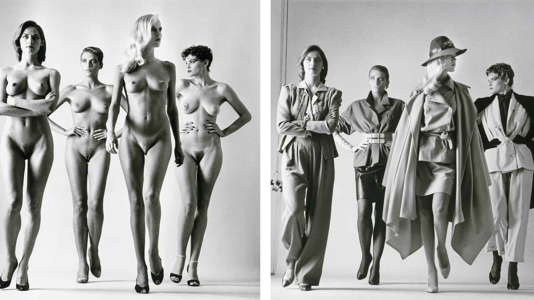 Sie Kommen, Paris (Dressed and Naked) de Helmut Newton.
