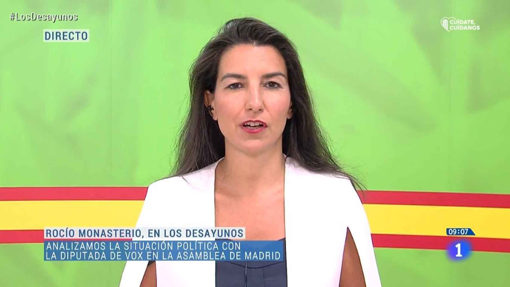 Rocío Monasterio, portavoz de Vox en la Asamblea de Madrid.