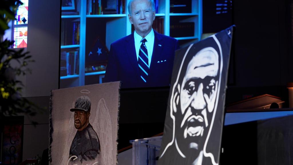 Biden interviene en directo en el funeral de George Floyd