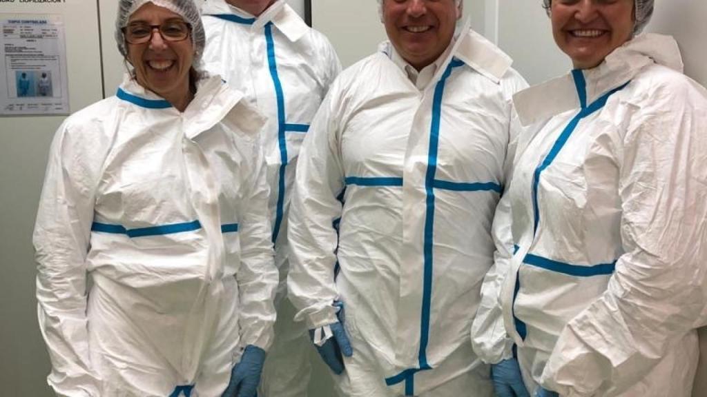 En la planta de producción de Biofabri, una compañía gallega que trabaja en la vacuna de la tuberculosis.