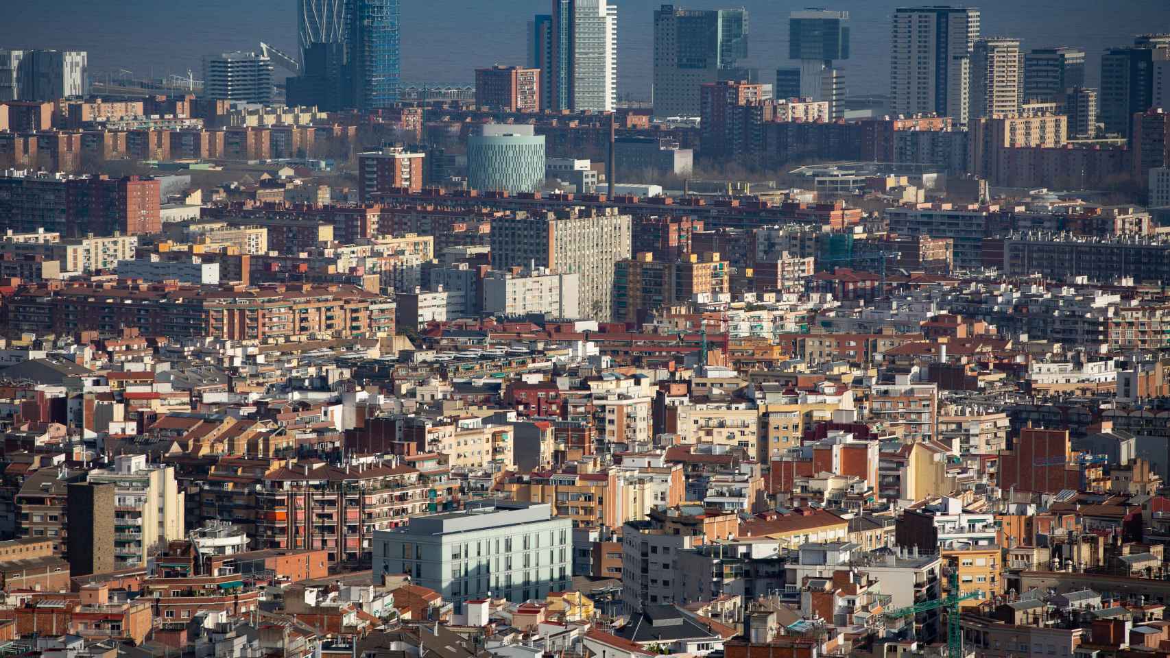 Imagen panorámica de Barcelona.