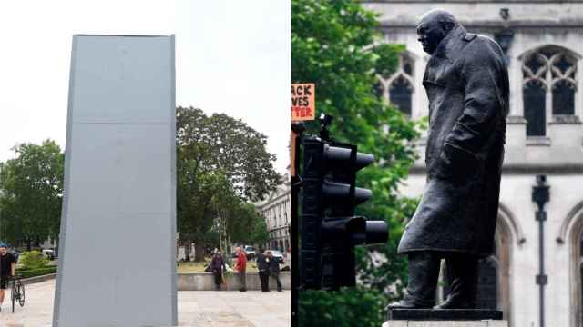 La estatua de Churchill ha sido blindada tras los ataques en las manifestaciones antiracistas