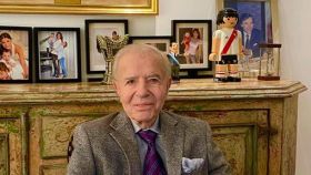 Carlos Menem, expresidente de Argentina, en una foto de sus redes sociales.