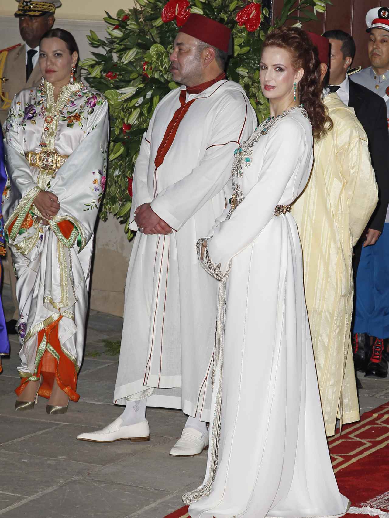 El rey de Marruecos con la princesa Lalla Salma.
