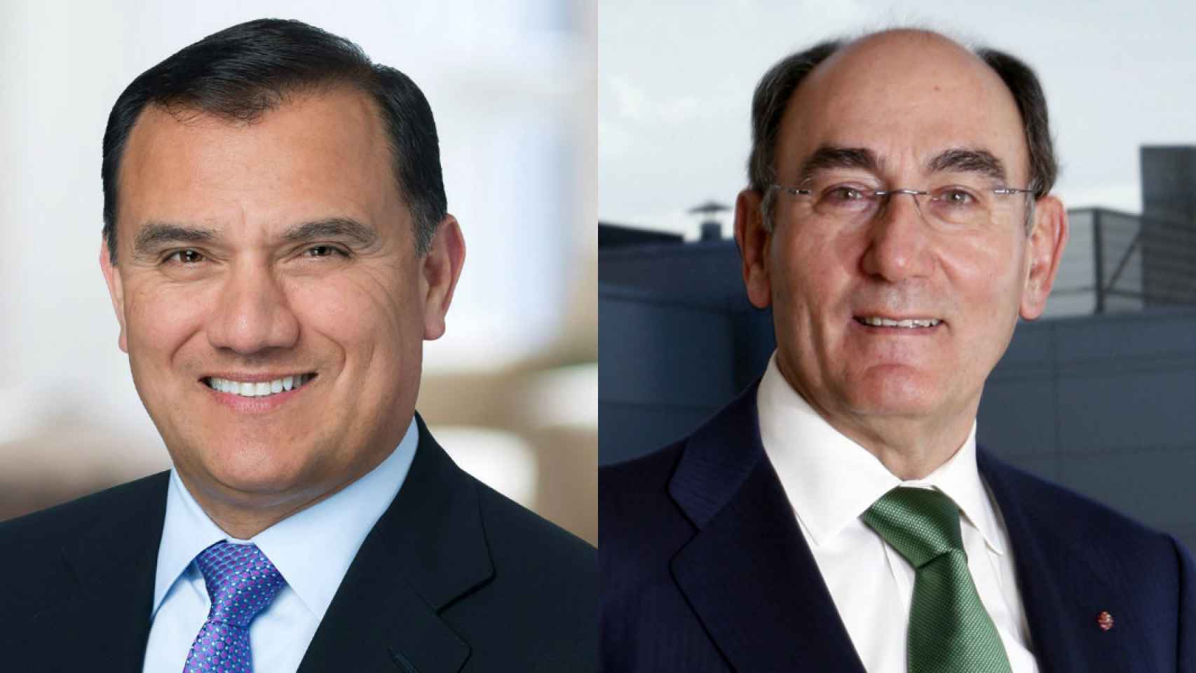 Dennis V. Arriola, CEO de Avangrid e Ignacio Galán, presidente de Iberdrola.