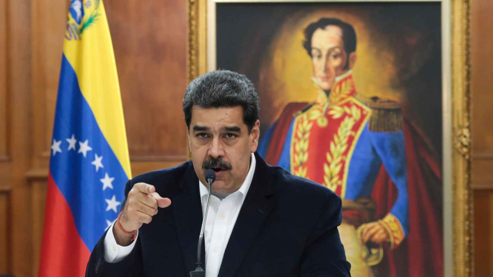 Nicolás Maduro en el Palacio de Miraflores en Caracas.