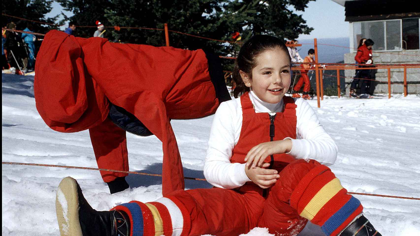 Rocío Carrasco durante unas vacaciones de invierno en 1980.