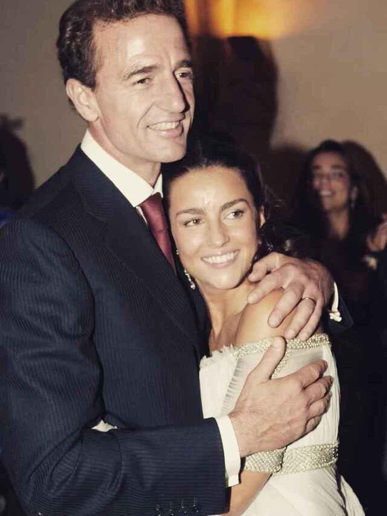 Alessandro Lequio y María Palacios el día de su boda.