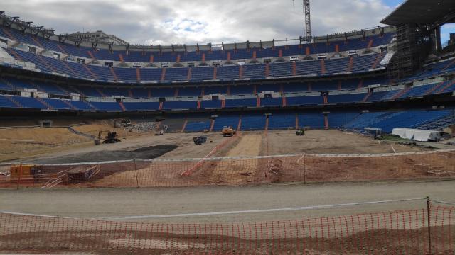 El Santiago Bernabéu, a pie de 'campo'