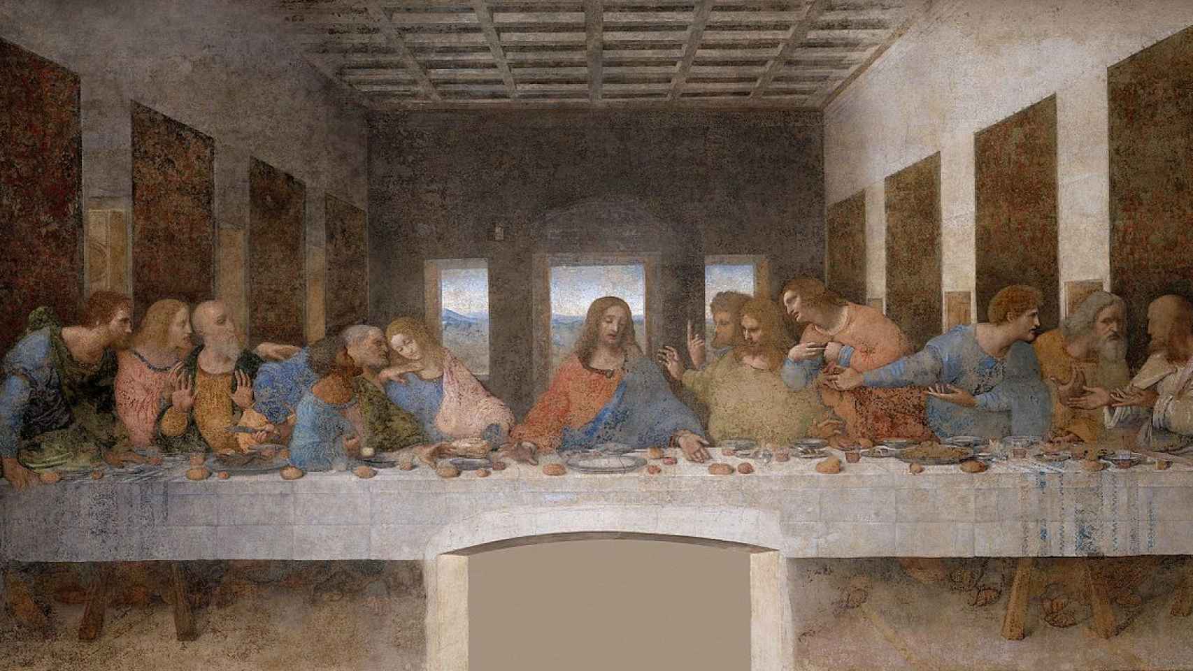 'La última cena', de Leonardo da Vinci, restaurada.